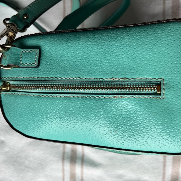 Kate Spade Alessa Wellesley Leather Satchel - Color: Robin's Egg Blue / Teal - Picture 7 of 16